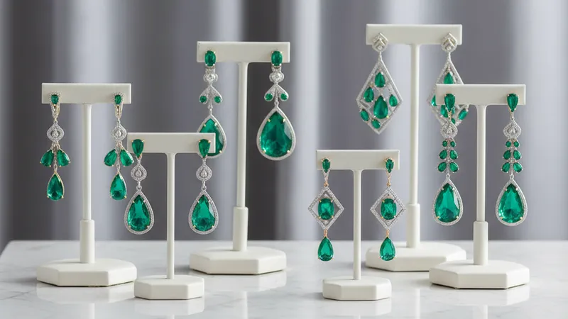 Boucle d'oreille pendante émeraude : guide de choix